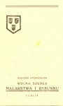 Strona 1 tytułowa - Program i warunki przyjęcia do W.S.M.iR. w Lublinie. Zawiera logo szkoły. Druk. Kliknięcie w miniaturkę obrazka spowoduje wyświetlenie powiększonego zdjęcia.