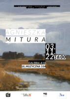 Plakat wystawy A. Mitury. Kliknięcie w miniaturkę obrazka spowoduje wyświetlenie powiększonego zdjęcia.